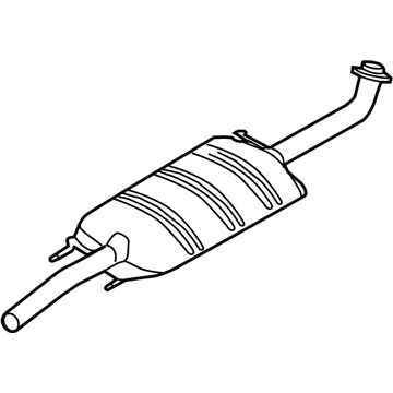 Ford 9L8Z-5230-F Front Muffler Assembly