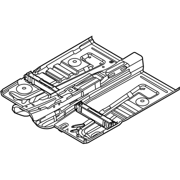 Ford 8A8Z-7411135-A Pan Assembly - Floor - Front