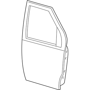 Ford F6UZ1520124AA Door Assembly Front