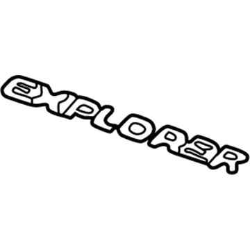 Ford F87Z-7842528-PA Self Adhesive Name Plate