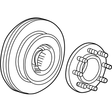 Ford 1C3Z-1V102-AB Hub And Disc Assembly