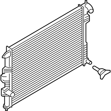 Ford FB5Z-8005-C Radiator Assembly