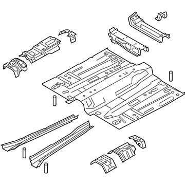 Ford GJ7Z-7811135-A Pan Assembly - Floor