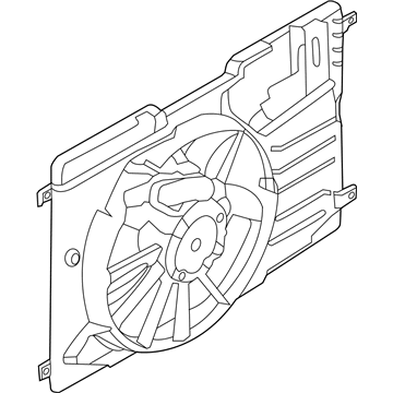 Ford GV6Z-8C607-A Motor And Fan Assembly - Engine Cooling
