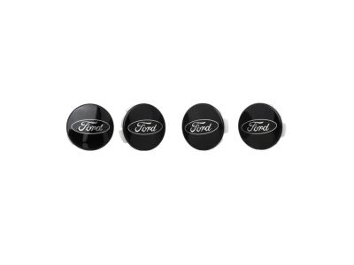 Ford Black And Chrome Wheel Center Cap Kit M109-6KB-CC