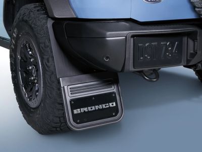 Ford Gatorback Bronco Text Logo Splash Guards Rear Pair VM2DZ-16A550-B