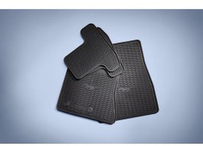 Ford Floor Mats - All - Weather Thermoplastic Rubber,Black,4 - Piece Set FR3Z-6313300-BA