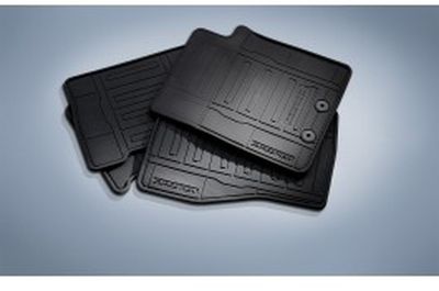 Ford Floor Mats - All - Weather Thermoplastic Rubber, Black 4 - Pc. Set FL1Z-7813086-AA