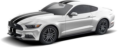Ford Graphics Kit - 10 In. Wide Dual Over - The - Top Stripe, Matte Black VGR3Z-6320000-B