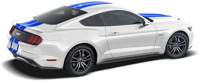 Ford Graphics Kit - 10 In. Wide Dual Over - the - Top Stripes, Intense Blue VGR3Z-6320000-D