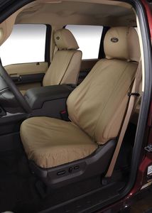 Ford Seat Covers by Covercraft - Rear Super Cab, 60/40 without Armrest, Taupe VHC3Z-1863812-F