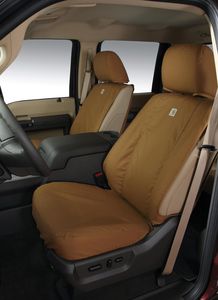 VHC3Z-2663812-H Ford Seat Covers by Covercraft - Rear Crew Cab, 60/40 with Armrest, Carhartt Brown Product Photo 1 of 1