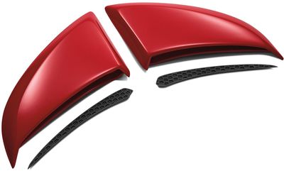 Ford Scoops - Side Quarter, Ruby Red VHR3Z-63279D36-AC