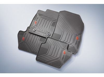 Ford Floor Mats - All Weather Thermoplastic, 4 Piece, Black For ST EE8Z-5413300-AA