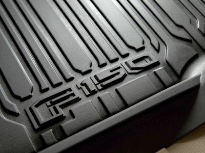 Ford Floor Mats - Tray Style, Ebony, 3-Piece, Super Cab HL3Z-1813300-AA
