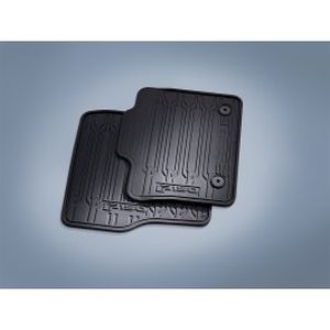 Ford Floor Mats - All-Weather Thermoplastic Rubber, Front, Regular Cab, Black FL3Z-1513086-BA