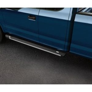 Ford Step Bars - 5 Inch Angular, Chromed Aluminum, SuperCrew FL3Z-16450-HB