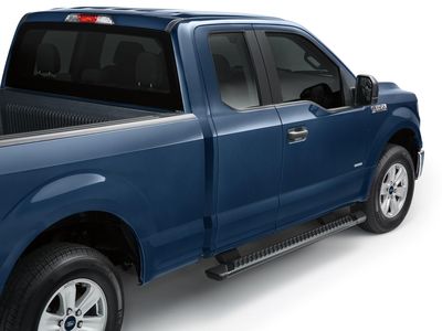 Ford Step Bars - 5 Inch Angular, Painted Magnetic, Super Cab FL3Z-16450-LC