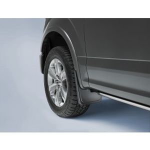Ford Splash Guards - Molded, Front Pair, Carbon Black, With Wheel Lip Molding FL3Z-16A550-AA