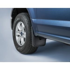 Ford Splash Guards - Molded, Front Pair, Carbon Black, Without Wheel Lip Molding FL3Z-16A550-CA