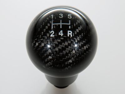 Ford Gear Shift Knobs - Black, Carbon Fiber, 5-Speed FM5Z-7213-A