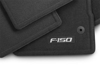 Ford Floor Mats - Carpeted, Black, 4-Piece Set, For SuperCrew JL3Z-1613086-AD