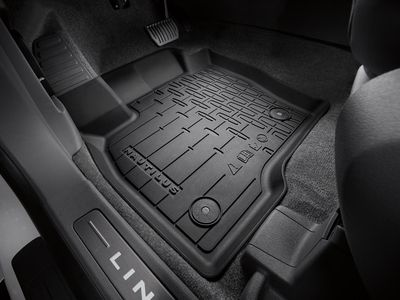 Ford Floor Mats - Tray Style, Black, 4-Piece KA1Z-5813300-AA