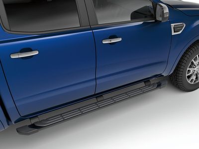 Ford Black Painted 5" Angular Step Bars KB3Z16450AC