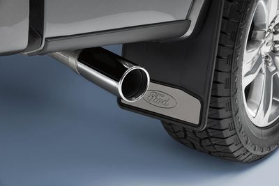 Ford Exhaust Tip - Chrome, Round, For 3.5L V6GTDI, 2.7L DOHC 4V DI GT V6 Gas/FFV , 3 Inch Round KL3Z5K238A