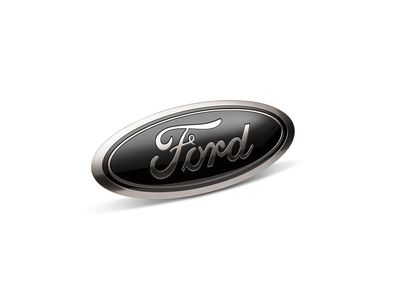 Ford Graphics, Stripes, and Trim Kits - Ford Oval Emblem, Smoke Chrome and Black Oval with Camera Provision LL3Z-9942528-C
