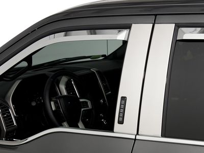 Ford Graphics, Stripes, and Trim Kits - Pillar Trim - Bright Stainless Steel, Reg Cab, With Keypad VFL3Z-9920554-F