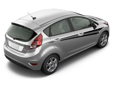 Ford Graphics, Stripes, and Trim Kits - Twin Pointed Upper Side Stripe, Matte Black VGA6Z-6320000-B