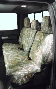 Ford Seat Covers - Rear Crew Cab, 60/40 with Armrest, Realtree Green VHC3Z-2663812-C