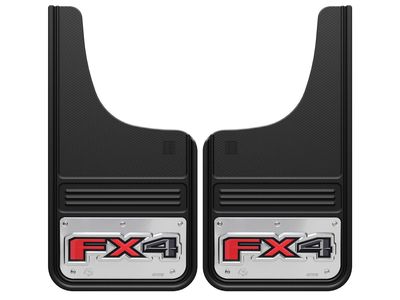 Ford Splash Guards - Gatorback by Truck Hardware, Front Pair, w/FX4 Black Decal VHL3Z-16A550-F