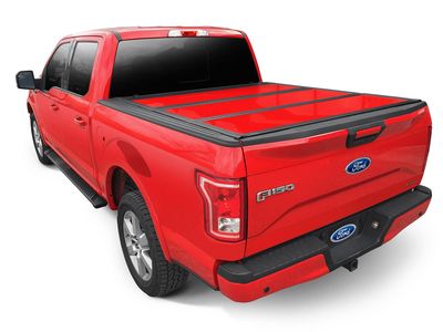Ford Covers - Painted Hard Folding by Undercover, For 6.5 Bed, Race Red VJL3Z-99501A42-EB