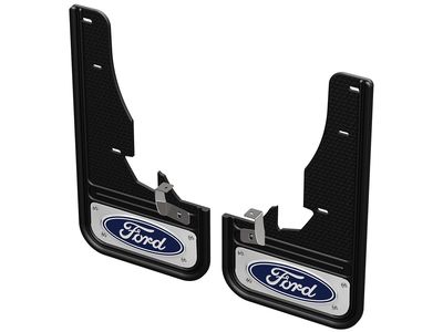 Ford Splash Guards - Gatorback, Front Pair,With Blue Ford Oval Logo VLB5Z-16A550-C