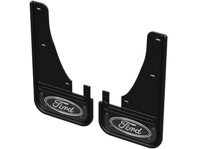 Ford Splash Guards - Gatorback, Front Pair, with Blue Ford Oval Logo VLJ6Z-16A550-C