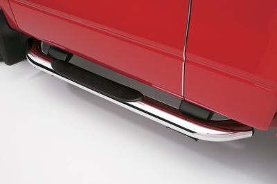 Ford Step Bars - 4 Inch Chromed Aluminum, SuperCab 4L3Z-16450-LAC