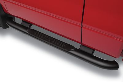 Ford Step Bars - 4 Inch Black, Crew Cab 4L3Z-16450-MAD