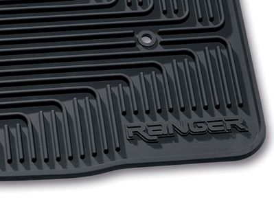 Ford Floor Mats - All - Weather Thermoplastic Rubber, Black 2 - Pc. Set 4L5Z-1013086-A