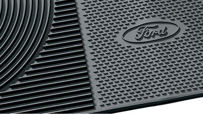 Ford 6C2Z-1613086-A Floor Mats - All-Weather Thermoplastic Rubber, Black 2-Pc. Set