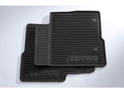 Ford Floor Mats - All - Weather Thermoplastic Rubber, Black, 3 - Pc. SuperCrew RAPTOR w/Subwoofer, Dual Retention BL3Z-1613300-AA