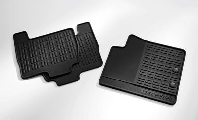 Ford Floor Mats - All - Weather Thermoplastic Rubber, Black, 4 - Pc. Set, Dual Deltar DL7Z-7813300-BA