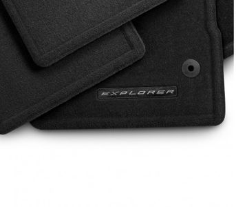 Ford Floor Mats - Carpeted, 4 - Piece, Charcoal Black Front and Rear CB5Z-7813300-AA