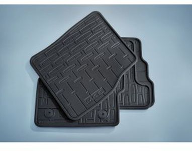 Ford Floor Mats - All - Weather Thermoplastic Rubber, Black EJ7Z-7813300-CA