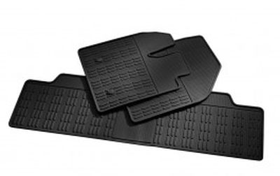 Ford Floor Mats - All - Weather Thermoplastic Rubber, Black, 3 - Piece FA1Z-5813300-DD