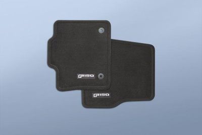 Ford Floor Mats - Carpeted, 1st and 2nd Row, Crew Cab, Black FL3Z-1613300-AA