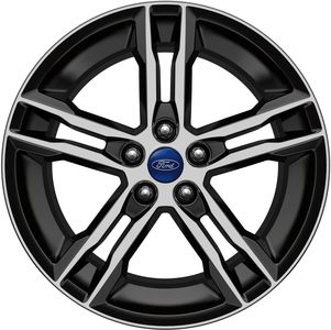 Ford Wheel - 18 Inch, Machined Aluminum with Black Painted Pockets FM5Z-1K007-C
