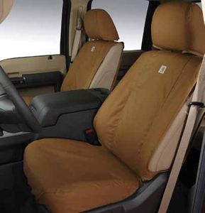 Ford VBC3Z-2663812-A Carhartt Seat Covers by Covercraft - Brown, Rear CC 60-40 with Armrest