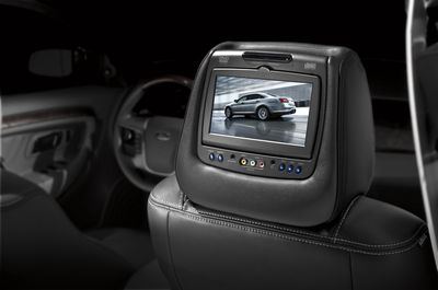 Ford DVD by INVISION - Dual Head Restraint, Cloth Charcoal Black VBG1Z-10E947-BB